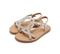 Gioseppo| Sandalia plana niña KOMENSKY|Zapato piel| Cierre hebilla||Blanco|Talla 39