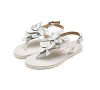 GIOSEPPO| Sandalia plana niña LINNEUS|Zapato piel| Cierre hebilla||Blanco|Talla 37