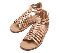 GIOSEPPO| Sandalia plana niña ONALASKA|Zapato piel| Cierre hebilla||Oro Rosado|Talla 35