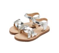 GIOSEPPO| Sandalia plana niña ROWLEY|Zapato piel| Cierre hebilla||Plata|Talla 28