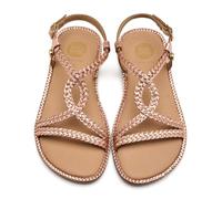 GIOSEPPO| Sandalia plana niña SUFFIELD| Zapato piel| Cierre hebilla||Oro Rosado|Talla 36