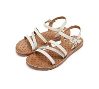 GIOSEPPO| Sandalia plana niña VERSHIRE|Zapato piel| Cierre hebilla||Blanco|Talla 34