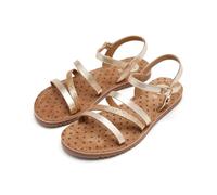GIOSEPPO| Sandalia plana niña VERSHIRE|Zapato piel| Cierre hebilla||Platino|Talla 32