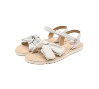 GIOSEPPO| Sandalia plana niña WAREHAM|Zapato piel|Cierre ajustable niña|Blanco|Talla 30