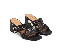 GIOSEPPO| Sandalia tacón piel KEWAUNEE| Altura tacón 2,5 cm| Destalonada Mujer||Negro|Talla 41