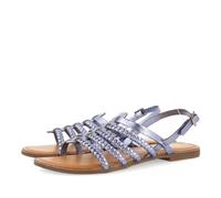 GIOSEPPO Sandalias Azul Metalizado DE Piel Trenzada para Mujer LIMINA