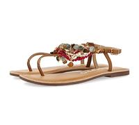 GIOSEPPO Sandalias Color Cuero con Detalle de Cuentas Multicolor para Mujer collan