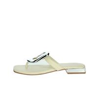 GIOSEPPO Sandalias Color Off-White DE Piel con Adorno METÁLICO para Mujer VENDRES
