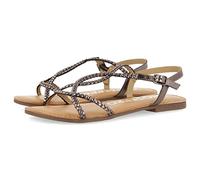 GIOSEPPO Sandalias Color Plomo de Tiras Finas Trenzadas para Mujer nioaque