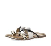 Sandalias con Bandas EN Color Negro Y Estampado DE Vaca para Mujer BIASSONO