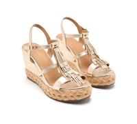 GIOSEPPO Sandalias CUÑA Piel Flecos ELDERON