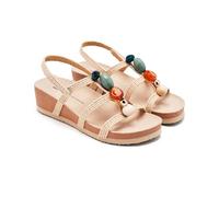 GIOSEPPO Sandalias CUÑA Rafia Y Abalorios Rantoul