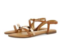 GIOSEPPO Sandalias DE Piel con Tiras Color Cuero Y Metalizado para Mujer BARGEME
