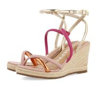 GIOSEPPO Sandalias DE Piel con Tiras Finas Multicolor Y CUÑA Alta DE Yute para Mujer ROMETTA