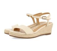 GIOSEPPO Sandalias DE Piel Off-White con CUÑA DE Yute para Mujer YALAHA
