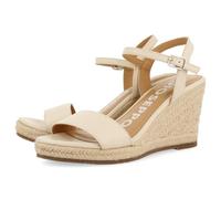 GIOSEPPO Sandalias DE Piel Off-White con CUÑA DE Yute para Mujer ZHEPE