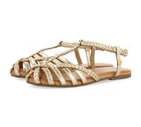 GIOSEPPO Sandalias de Piel Tipo cangrejeras en Color Oro para niña tanlay