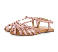 GIOSEPPO Sandalias de Piel Tipo cangrejeras en Color Rosa para niña tanlay