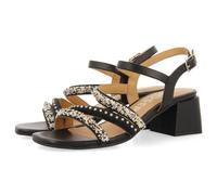 GIOSEPPO Sandalias DE TACÓN Negras con Tiras con Detalles Multicolor para Mujer BALAO