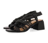 GIOSEPPO Sandalias DE TACÓN Negras DE Piel con Trenzados para Mujer Maliq
