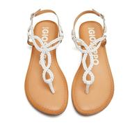 Gioseppo Footwear Sandalias Merignas Tiras trenzadas blancas para mujer 40
