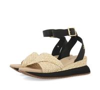 GIOSEPPO Sandalias Deportivas Beige Y Negro con CUÑA para Mujer MEHAMA