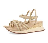 GIOSEPPO Sandalias Doradas con CUÑA Y Tiras TUBULARES para Mujer PERMET