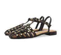 GIOSEPPO Sandalias Estilo CANGREJERAS DE Piel Color Negro con TACHAS para Mujer Canby