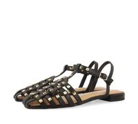 GIOSEPPO Sandalias Estilo CANGREJERAS DE Piel Color Negro con TACHAS para Mujer Canby
