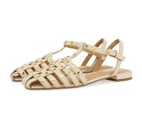 GIOSEPPO Sandalias Estilo CANGREJERAS DE Piel Color Off-White con TACHAS para Mujer Canby