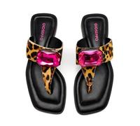 GIOSEPPO Sandalias GRIEGAS Piel Leopardo Merrimac