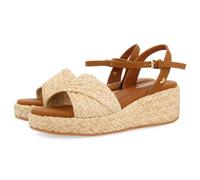 GIOSEPPO Sandalias DE Rafia Color Natural con Plataforma para Mujer Coos