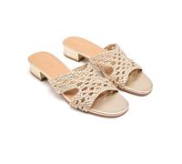GIOSEPPO Sandalias Mules Linn Piel trenzada