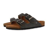 GIOSEPPO Sandalias Negras DE Piel con Suela Bio para Hombre VIZZINI