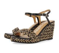 GIOSEPPO Sandalias Negras Y Color Natural DE CUÑA Alta con Trenzados para Mujer Tigard