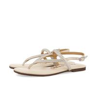 GIOSEPPO Sandalias Off-White con Tiras con Cristales para Mujer otlak