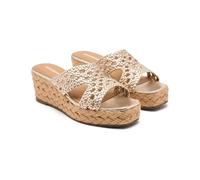 GIOSEPPO Sandalias Piel Trenzada Y CUÑA Yute Brimfield