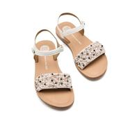 GIOSEPPO| Sandalias planas BOZRAH| Zapato piel| Cierre ajustable niña||Blanco|Talla 29
