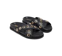 GIOSEPPO| Sandalias planas piel HILES|Negro|Talla 37