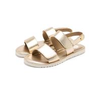Gioseppo| Sandalias planas REHOBOTH| Zapato piel| Cierre ajustable niña|Platino|Talla 28