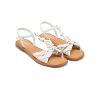 GIOSEPPO| Sandalias planas WALDEN| Plantilla Piel| Cierre hebilla Mujer||Blanco|Talla 36