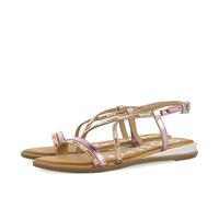 GIOSEPPO Sandalias Rosas con Tiras Y Cuentas Multicolor para Mujer Baracoa