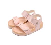 GIOSEPPO| Sandalias tipo bio JAMAICA|Plantilla transpirable, absorbente del sudor| Cierre ajustable niña||Rosa|Talla 37