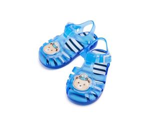 Gioseppo| Sandalias tipo cangrejeras ATKINSON| Piso ligero y flexible. Antideslizantes| Cierre de click niño|Azul|Talla 24