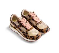 GIOSEPPO Seekonk - Zapatillas Deportivas con Rejilla Superpuesta, Piel Tipo Pelo, Plantilla Acolchada y Suela Flexible de TPR, Estampado de Leopardo, Talla 40