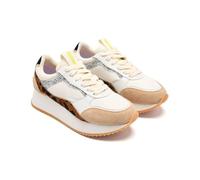 Gioseppo - Sneaker | Gioseppo Sneaker Blanca con Estampado Leopardo y Glitter| Doble Suela 4cm| Mujer Talla 41 Leopardo