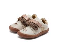 GIOSEPPO - Sneaker respetuosa Sneaker Blanca con Detalle Leopardo y Brillos para bebé Flexible y torsionable POYGAN Barefoot |Bebé Talla 25 Off-White