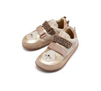 GIOSEPPO - Sneaker respetuosa Sneaker Doradas y Leopardo para niña Flexible y torsionable PAWLET Barefoot |Niña Talla 28 Off-White
