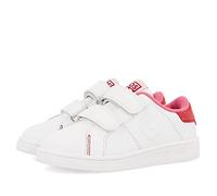 Sneakers Colegiales Blancas con Detalle EN Rosa Y Doble Cierre Ajustable VOLSK