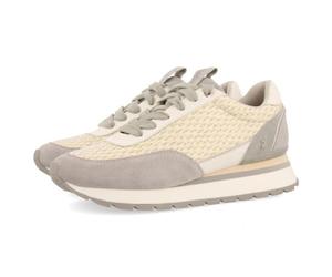 GIOSEPPO Sneakers Plateadas con Detalles Trenzados para Mujer GAGGI